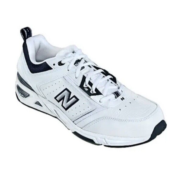 New Balance Shoes Men White Leather Athletic Shoes MX855 WN Sz 14 D Sneakers main image 9